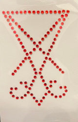 Lucifer Rhinestone Heat Transfer