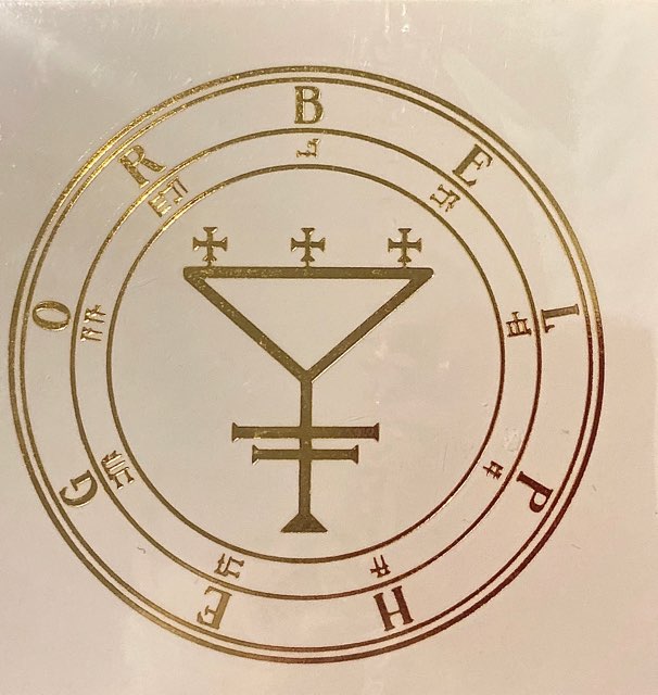 gold belphegor tattoo